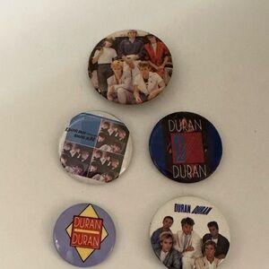 Duran Duran Band Button Set-vintage 80’s